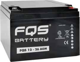 FQS FQS1226AGM - BATERÍA INDUSTRIAL AGM 12V 26AH