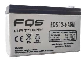 FQS FQS126AGM - BATERÍA INDUSTRIAL AGM 12V 6AH