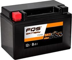 FQS YTX9BS - BATERÍA MOTO AGM 12V 8AH 135A CCA + I