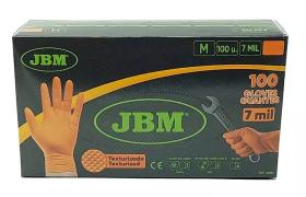 JBM 53551 - GUANTES NARANJAS DESECHABLES DE NITRILO T:M 7,0MIL (100 UDS.