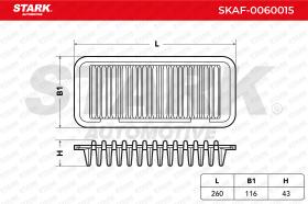 STARK RECAMBIOS SKAF0060015 - AIR FILTER