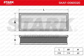 STARK RECAMBIOS SKAF0060020 - FILTRO DE AIRE