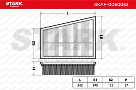 STARK RECAMBIOS SKAF0060032 - AIR FILTER