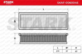 STARK RECAMBIOS SKAF0060046 - AIR FILTER