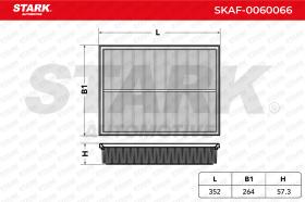 STARK RECAMBIOS SKAF0060066 - FILTRO AIRE