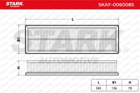 STARK RECAMBIOS SKAF0060085 - FILTRO DE AIRE