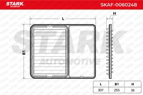 STARK RECAMBIOS SKAF0060248 - AIR FILTER