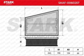 STARK RECAMBIOS SKAF0060257 - FILTRO DE AIRE