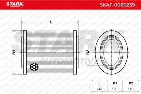 STARK RECAMBIOS SKAF0060259 - AIR FILTER