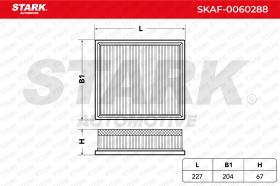 STARK RECAMBIOS SKAF0060288 - AIR FILTER