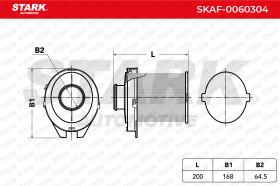 STARK RECAMBIOS SKAF0060304 - AIR FILTER