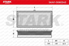 STARK RECAMBIOS SKAF0060343 - AIR FILTER