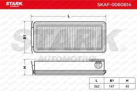 STARK RECAMBIOS SKAF0060614 - AIR FILTER