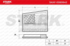 STARK RECAMBIOS SKAF0060642 - AIR FILTER