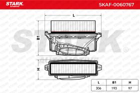 STARK RECAMBIOS SKAF0060767 - AIR FILTER