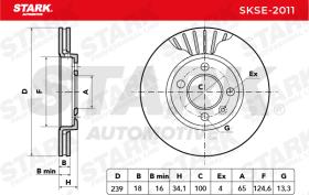 STARK RECAMBIOS SKSE2011 - BRAKE DISC