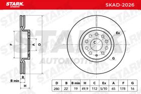 STARK RECAMBIOS SKAD2026 - BRAKE DISC