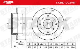 STARK RECAMBIOS SKBD0020111 - BRAKE DISC