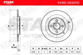 STARK RECAMBIOS SKBD0020112 - BRAKE DISC