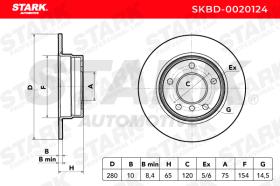 STARK RECAMBIOS SKBD0020124 - BRAKE DISC