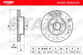 STARK RECAMBIOS SKBD0022142 - BRAKE DISC