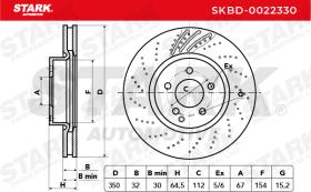 STARK RECAMBIOS SKBD0022330 - BRAKE DISC