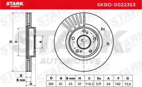 STARK RECAMBIOS SKBD0022353 - BRAKE DISC