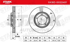 STARK RECAMBIOS SKBD0022451 - BRAKE DISC