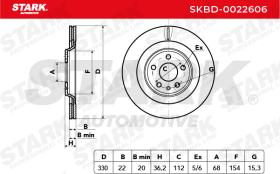 STARK RECAMBIOS SKBD0022606 - BRAKE DISC