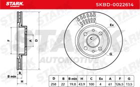 STARK RECAMBIOS SKBD0022614 - BRAKE DISC