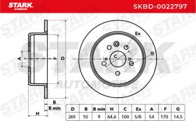 STARK RECAMBIOS SKBD0022797 - BRAKE DISC