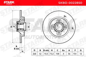 STARK RECAMBIOS SKBD0022850 - BRAKE DISC