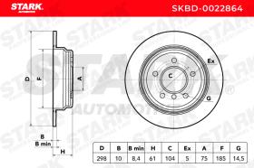 STARK RECAMBIOS SKBD0022864 - BRAKE DISC