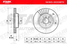 STARK RECAMBIOS SKBD0022872 - BRAKE DISC