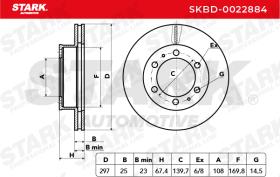 STARK RECAMBIOS SKBD0022884 - BRAKE DISC