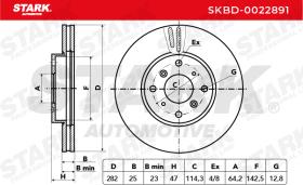 STARK RECAMBIOS SKBD0022891 - BRAKE DISC