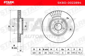 STARK RECAMBIOS SKBD0022894 - BRAKE DISC