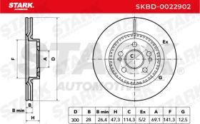 STARK RECAMBIOS SKBD0022902 - BRAKE DISC