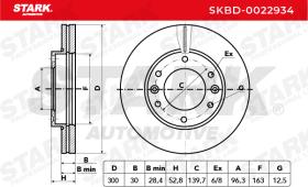 STARK RECAMBIOS SKBD0022934 - BRAKE DISC