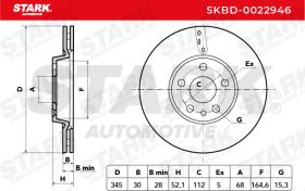 STARK RECAMBIOS SKBD0022946 - BRAKE DISC