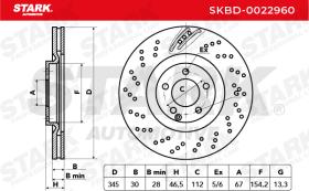 STARK RECAMBIOS SKBD0022960 - BRAKE DISC