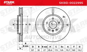 STARK RECAMBIOS SKBD0022995 - BRAKE DISC