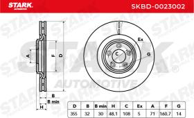 STARK RECAMBIOS SKBD0023002 - BRAKE DISC