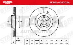 STARK RECAMBIOS SKBD0023024 - BRAKE DISC