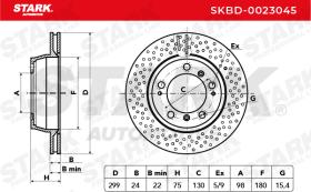 STARK RECAMBIOS SKBD0023045 - BRAKE DISC