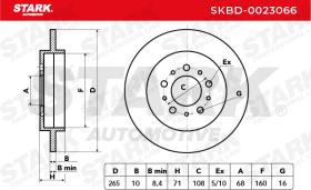 STARK RECAMBIOS SKBD0023066 - BRAKE DISC