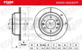 STARK RECAMBIOS SKBD0023071 - BRAKE DISC