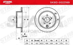 STARK RECAMBIOS SKBD0023169 - BRAKE DISC