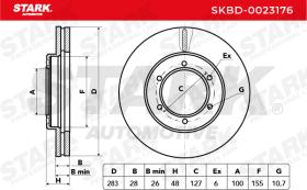 STARK RECAMBIOS SKBD0023176 - BRAKE DISC