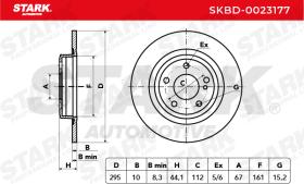 STARK RECAMBIOS SKBD0023177 - BRAKE DISC